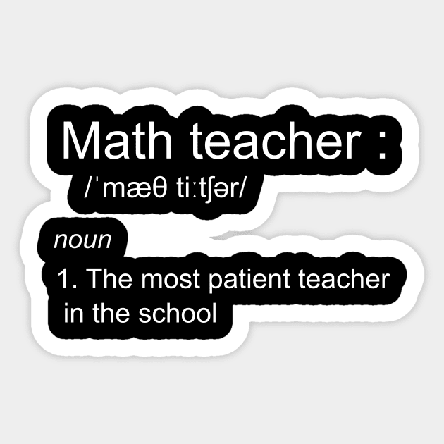 funny math teacher definition Sticker by MedG